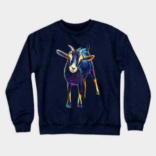 Polka Party Black Goat Pattern Crewneck Sweatshirt